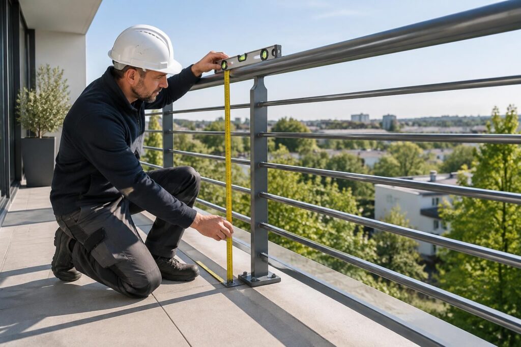 découvrez les normes et règles de sécurité applicables aux garde-corps horizontaux : hauteur, dimensions, résistance et exigences réglementaires.